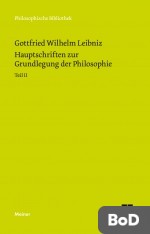 Philosophische Werke / Hauptschriften zur Grundlegung der Philosophie Teil II