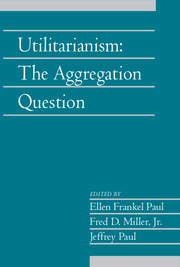 Utilitarianism:The Aggregation Question